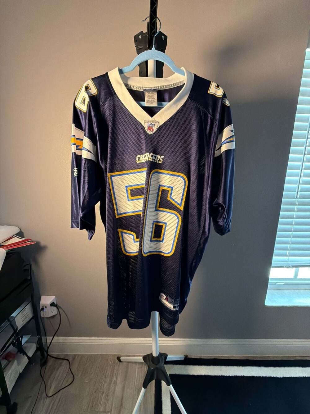 Vintage Reebok NFL San Diego Chargers Shawne Merriman #56 Jersey Size L
